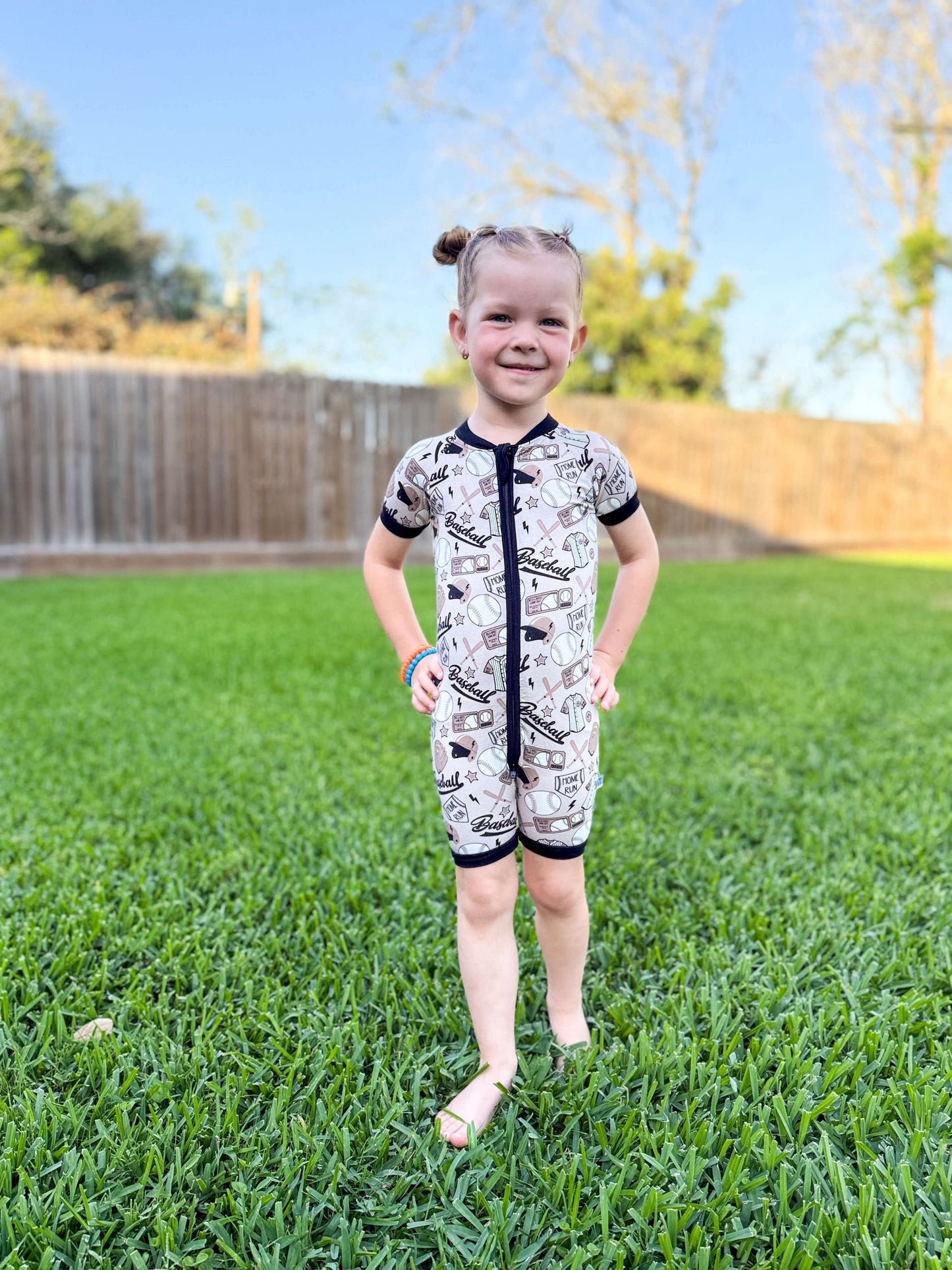 Game Day Bamboo Shortie Romper